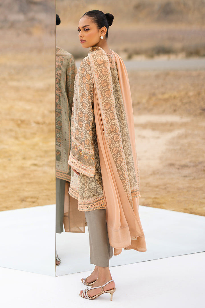 Shirt And Dupatta-Cotton Net