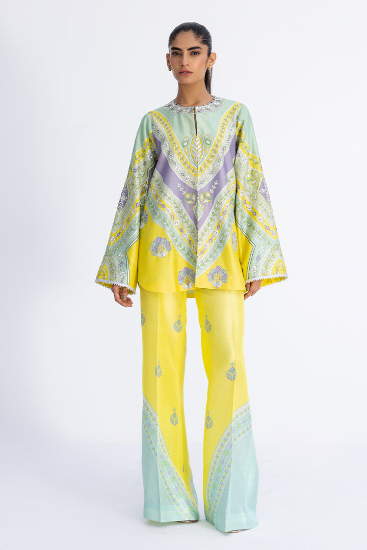 Jacket And Trouser-Khaddi silk
