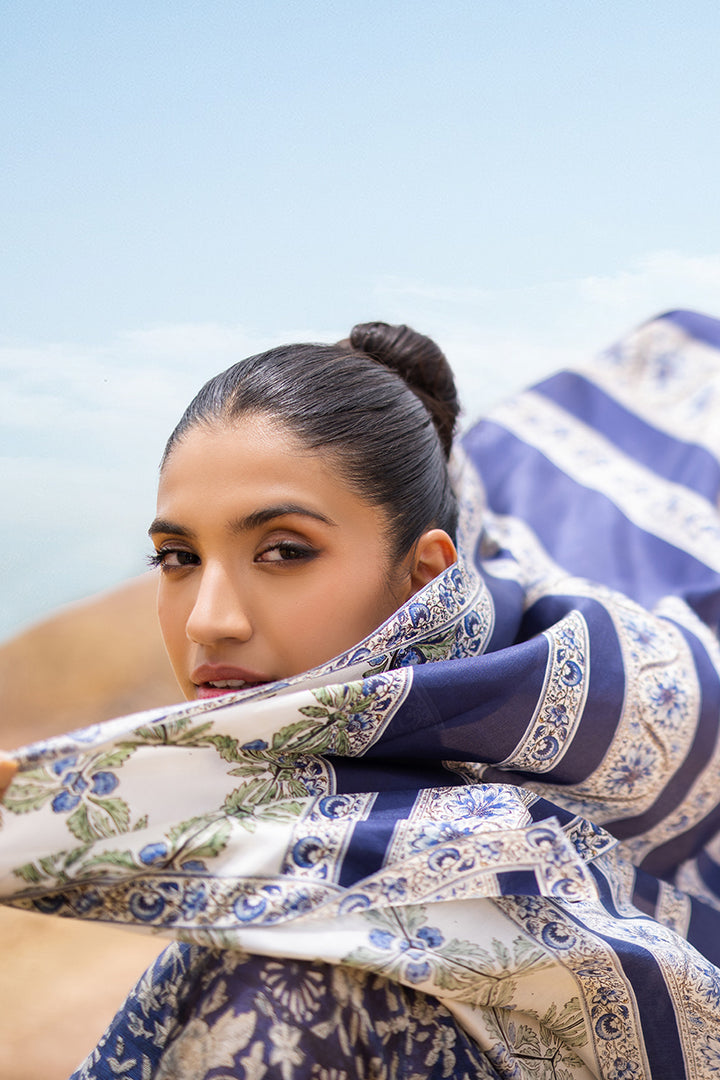 Shirt & Dupatta-Cotton Net