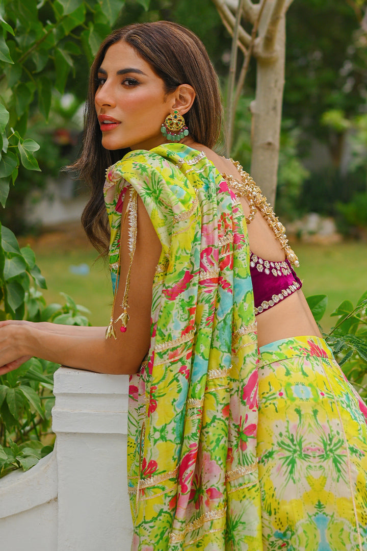 Choli & Saree-Khaddi Silk
