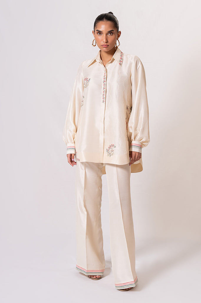 elnara-Luxe Pret-Shirt-Raw Silk-Clothing