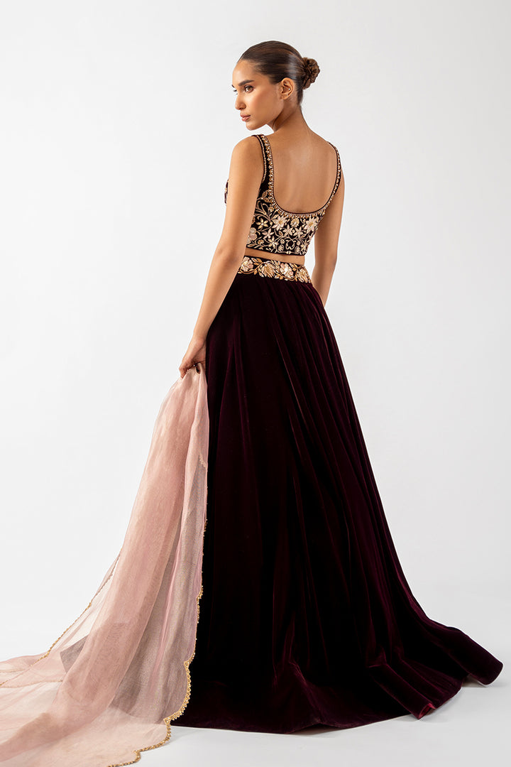 abeer-Formals-Full Set-Velvet / Zari Net-Clothing