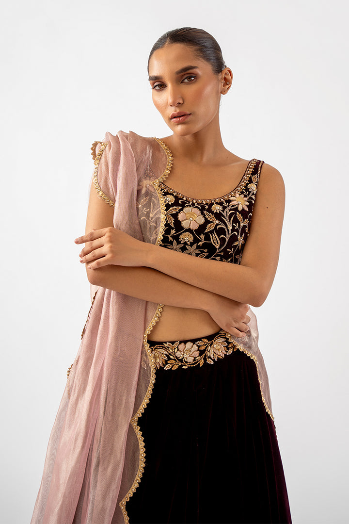 abeer-Formals-Full Set-Velvet / Zari Net-Clothing