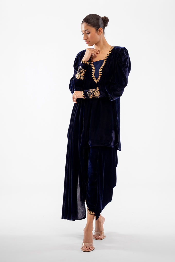 arish-Luxe Pret-Full Set-Velvet-Clothing