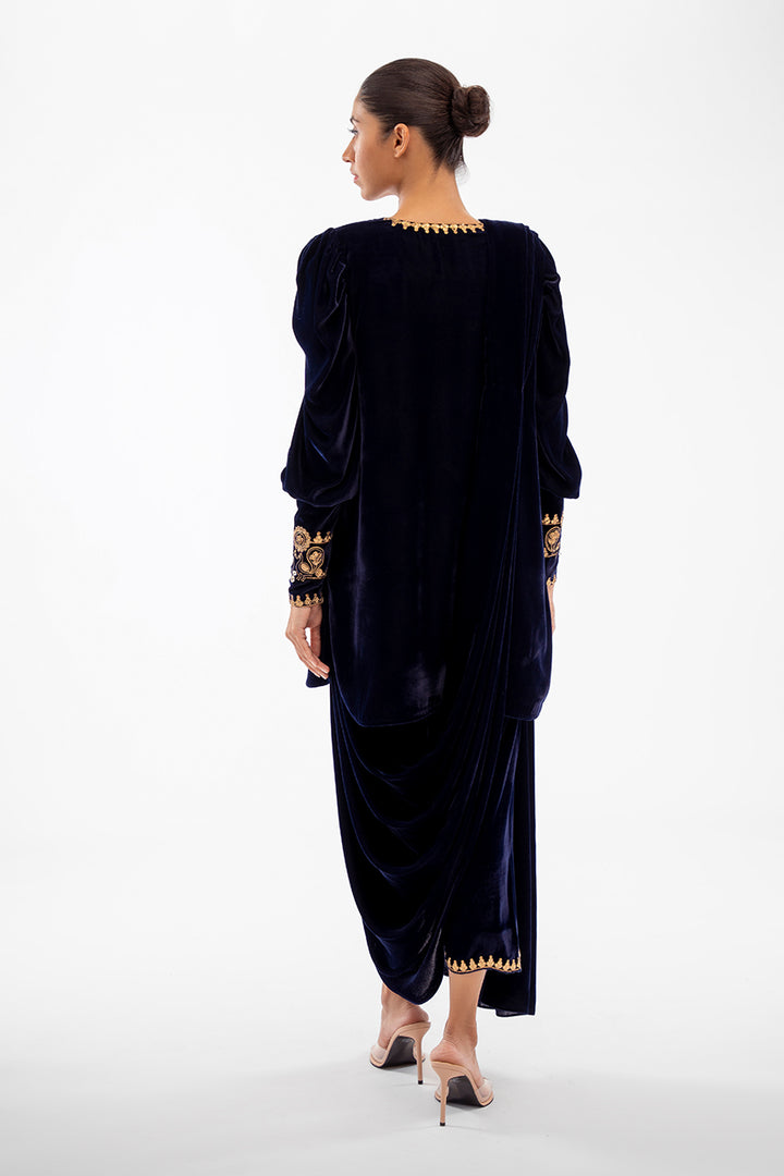 arish-Luxe Pret-Full Set-Velvet-Clothing