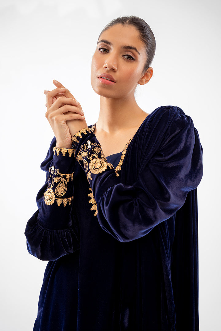 arish-Luxe Pret-Full Set-Velvet-Clothing