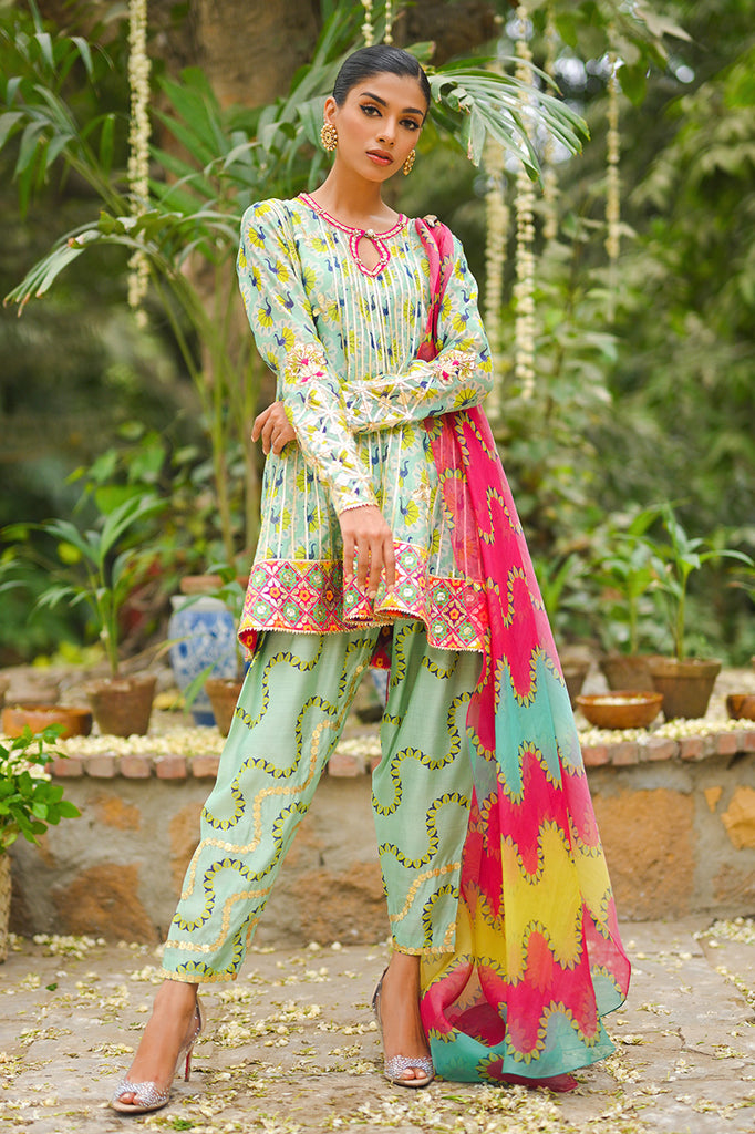 nisha-Formals-Full Set-Cotton Net / Organza / Khaddi Silk-Clothing