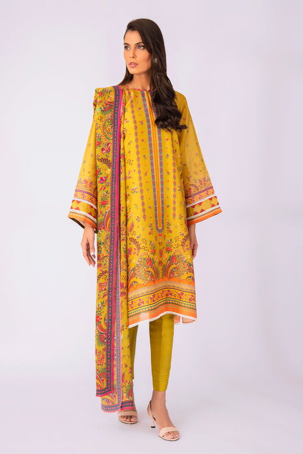 Kurta & Dupatta-Khaddi Silk