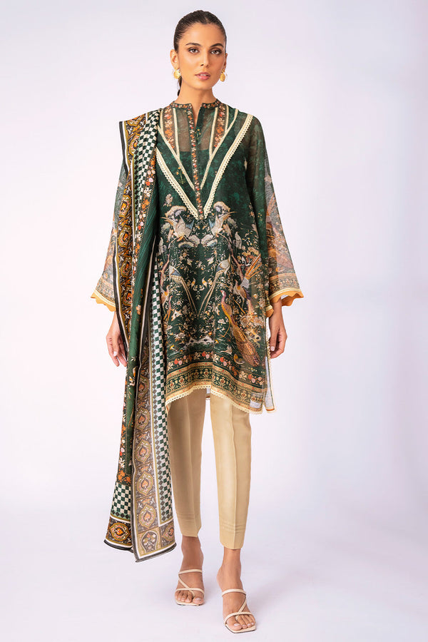 Kurta & Dupatta-Cotton Net
