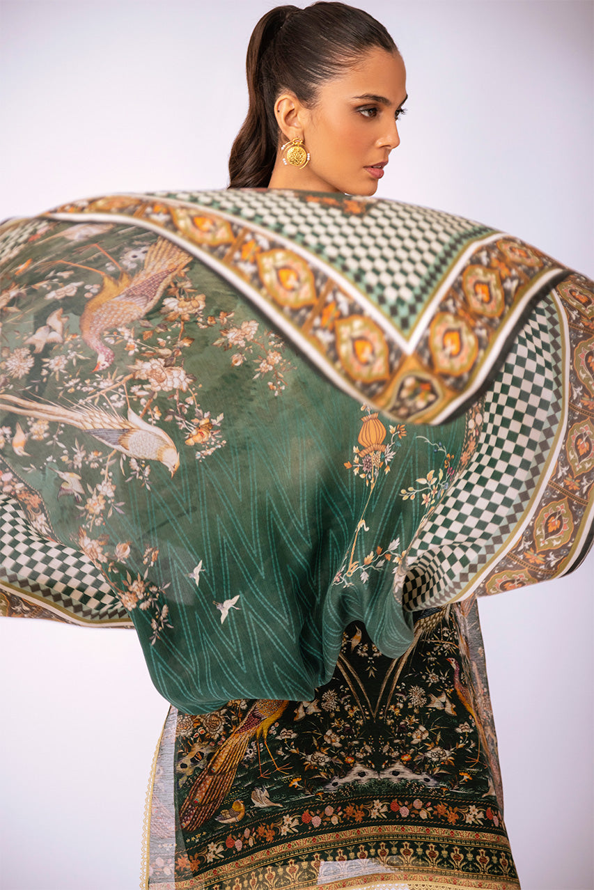 Kurta & Dupatta-Cotton Net