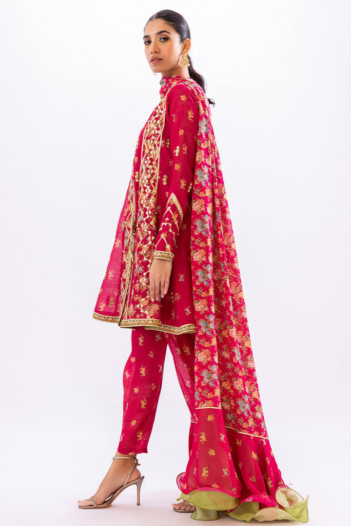 Angharka & Dupatta-Khaddi Silk