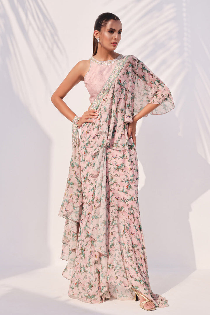 Saree & Choli-Georgette