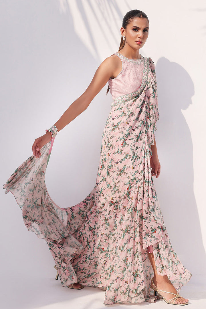 Saree & Choli-Georgette