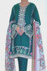 Parrot Green Embroidered Self Jamawar Kurta With Silk Printed Dupatta