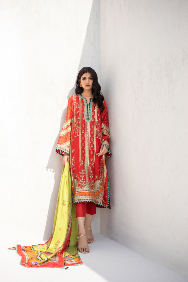 Shirt & Dupatta-Raw Silk