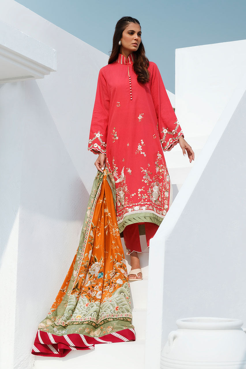 3 Piece Unstitched-Lawn