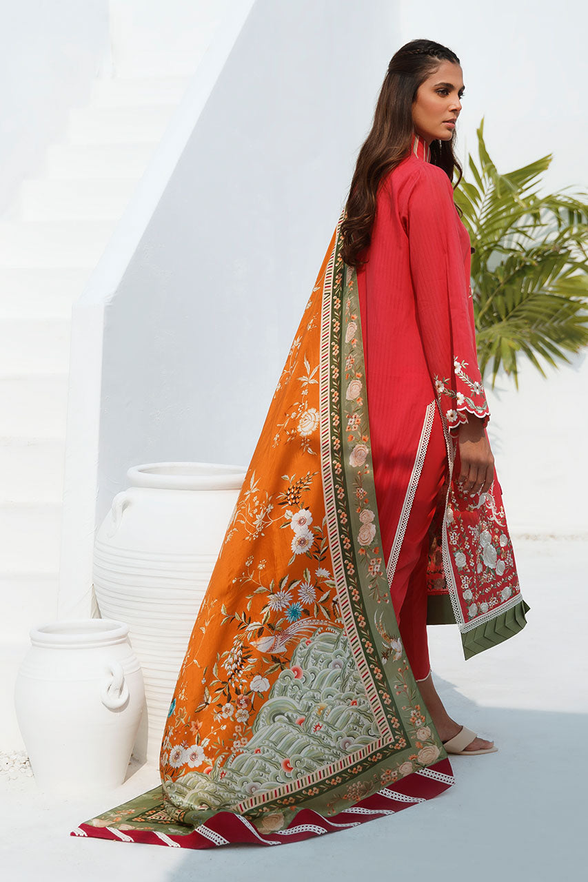 3 Piece Unstitched-Lawn
