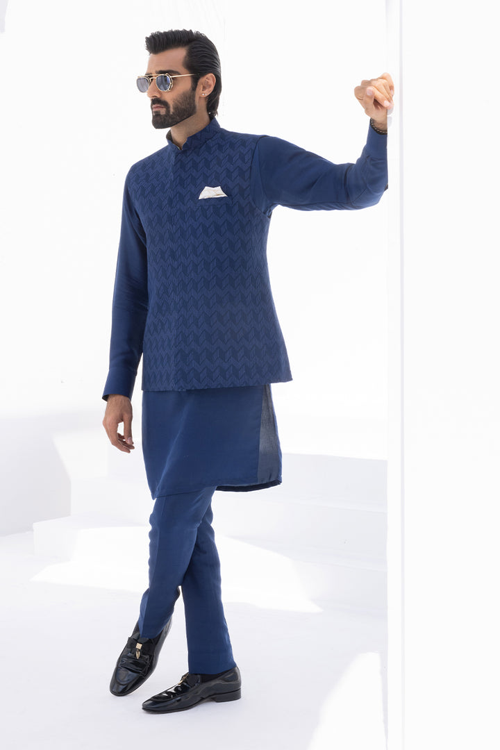 Waistcoat-Raw Silk