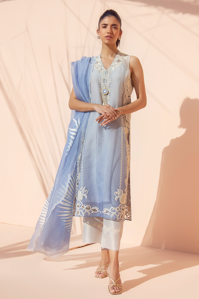 Shirt & Dupatta-Organza