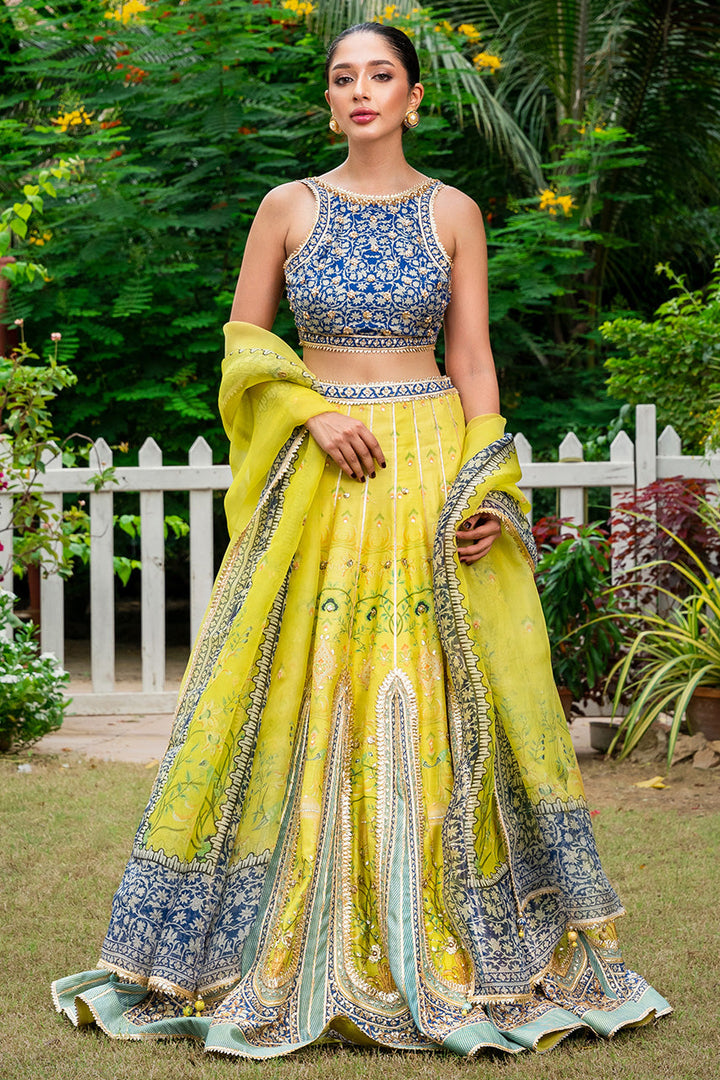 Choli, Lengha & Dupatta-Khaddi Silk
