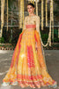 Choli, Lengha & Dupatta-Cotton Net