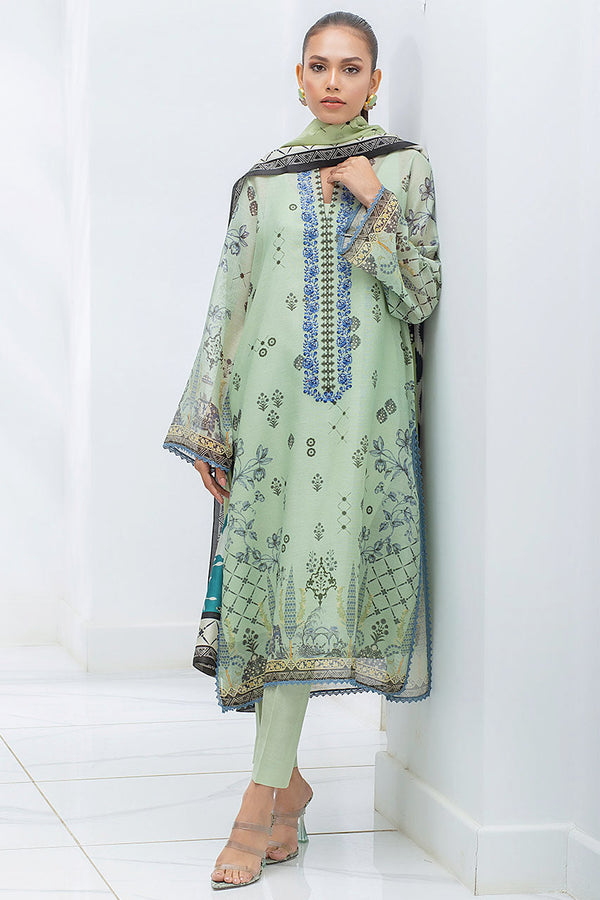 Kurta & Dupatta-Cotton Net