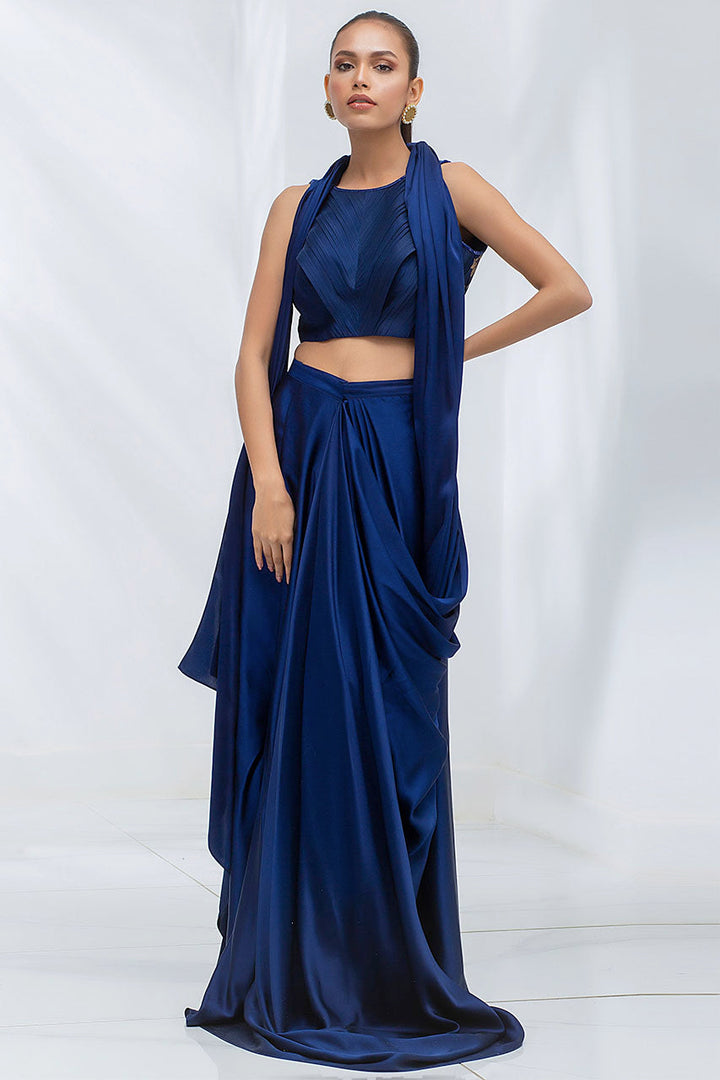 Saree & Choli-Charmeuse