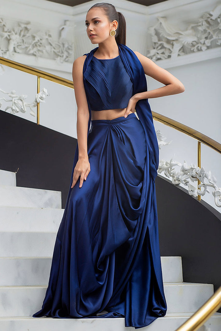 Saree & Choli-Charmeuse