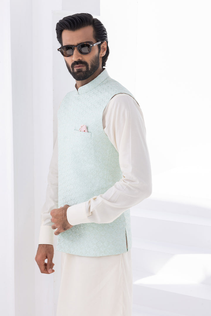 Waistcoat-Raw Silk