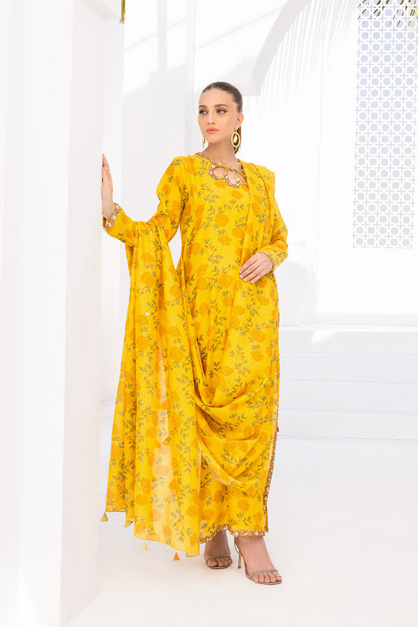 Shirt & Dupatta-Khaddi Silk
