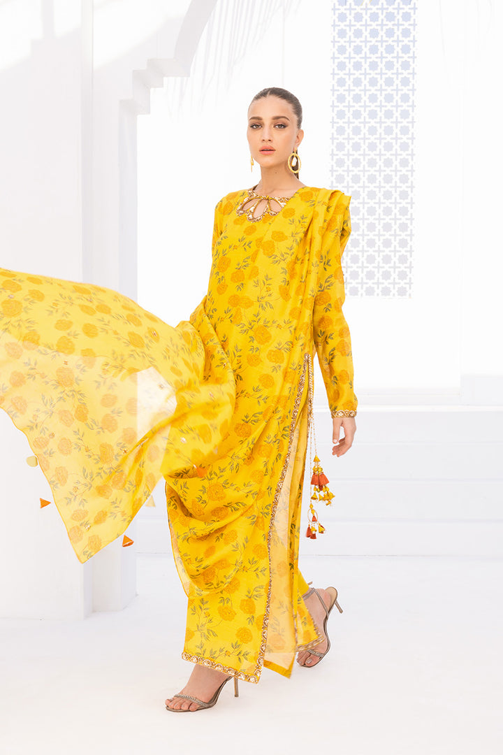 Shirt & Dupatta-Khaddi Silk