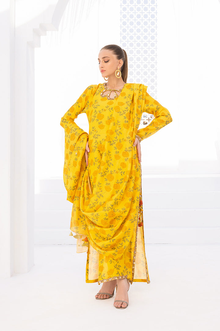 Shirt & Dupatta-Khaddi Silk