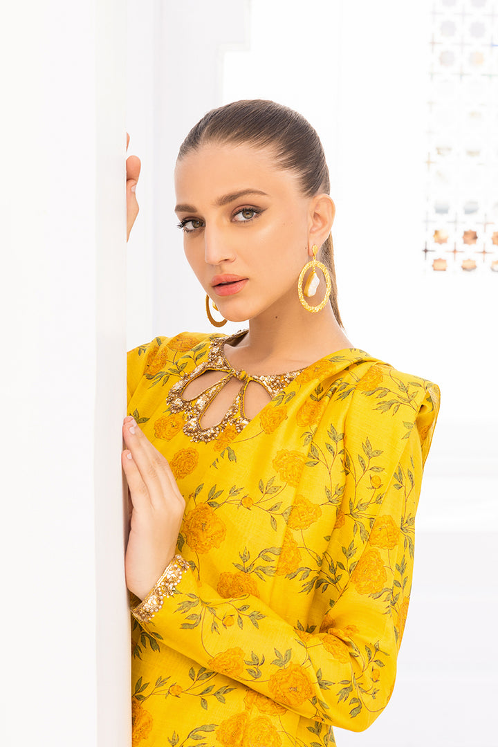 Shirt & Dupatta-Khaddi Silk