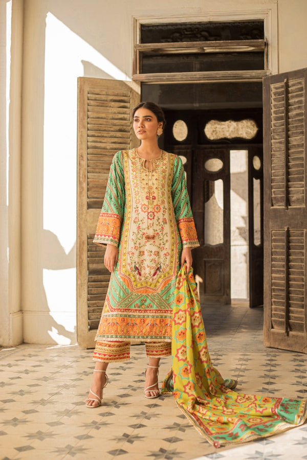 Kurta & Dupatta-Raw Silk