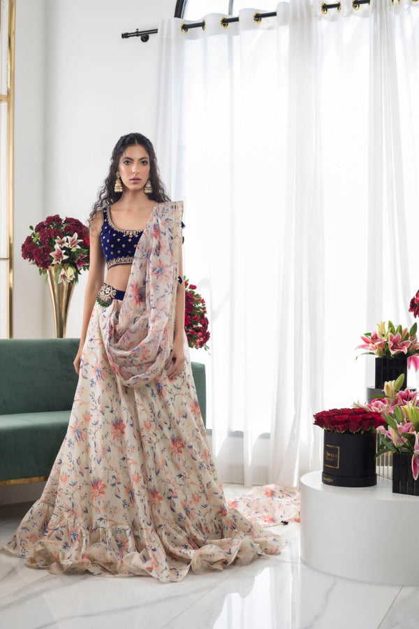 Choli & Lengha-Velvet