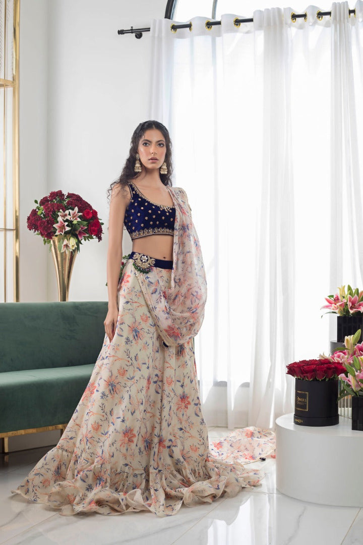 Choli & Lengha-Velvet