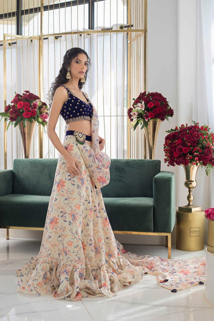 Choli & Lengha-Velvet