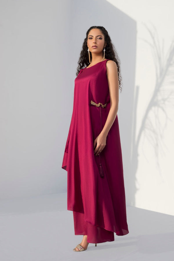 Draped Dress-Crepe