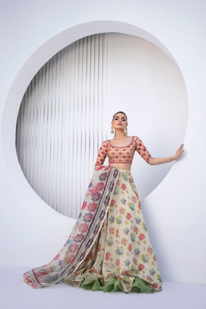 Lengha & Choli-Khaddi Silk
