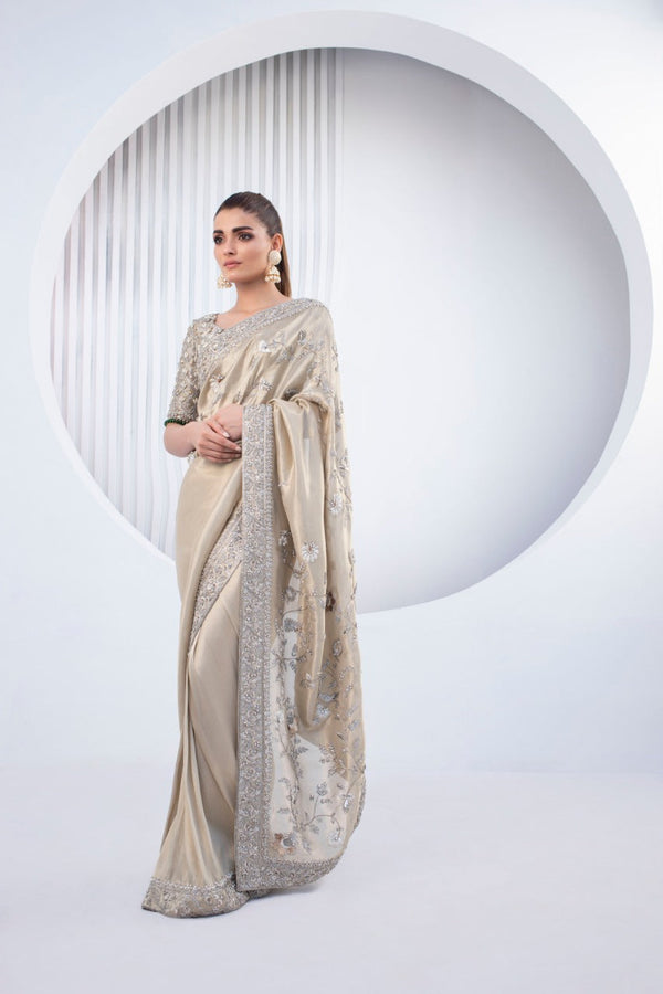 Gold Lame Saree-Lame