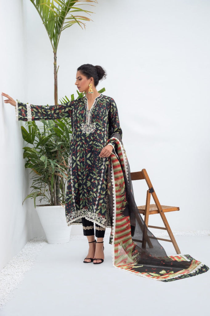 Kurta & Dupatta-Khaddi Silk