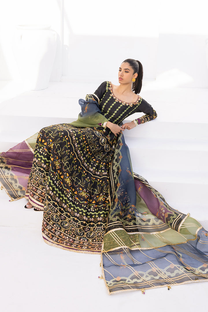 Peshwas & Dupatta-Raw Silk