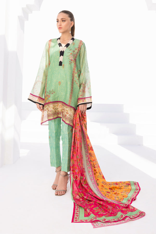 Kurta & Dupatta-Cotton Net